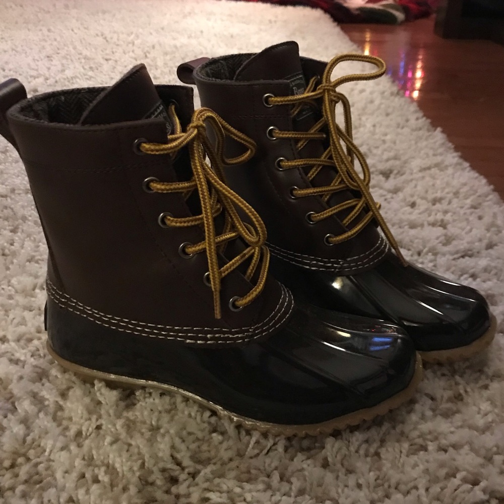 G.H. Bass Harlequin Duck Boots - Brown - 6